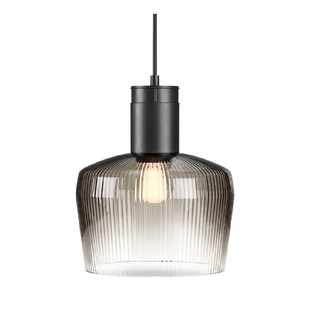 **Lampa wisząca ze szkła ożebrowanego**