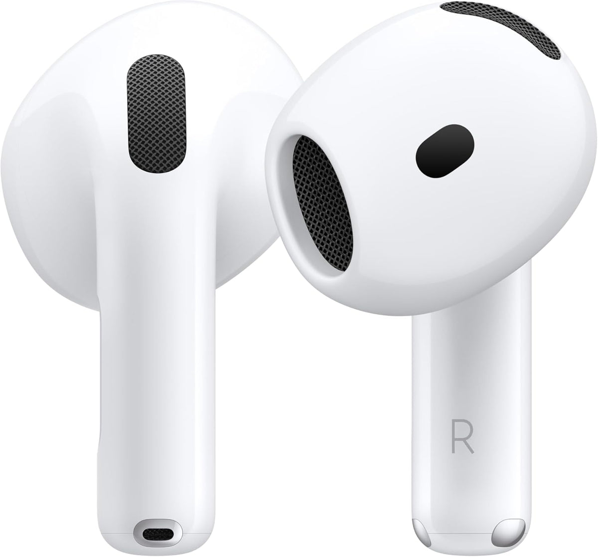 Apple AirPods 4 Bezprzewodowe słuchawki douszne, słuchawki Bluetooth, z aktywną redukcją hałasu, Dźwięk adaptacyjny, Tryb kontaktu, Spersonalizowany dźwięk przestrzenny(bez aktywnej redukcji hałasu)
